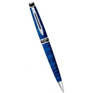 Шариковая ручка Waterman Expert, Dune Blue CT, FBlack